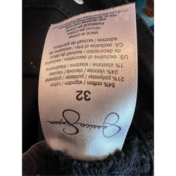 Black Jessica Simpson Jeans Size 32 Kiss Me Super Skinny VGUC - Picture 8 of 8